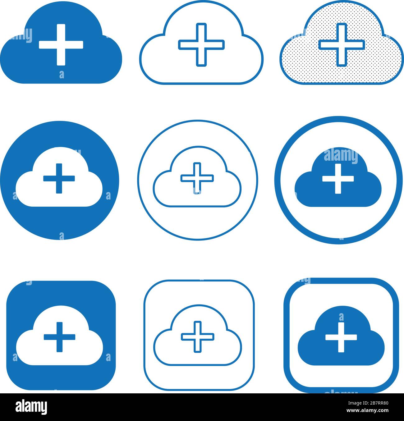 Simple Cloud icon sign for web and app Stock Vector Image & Art - Alamy