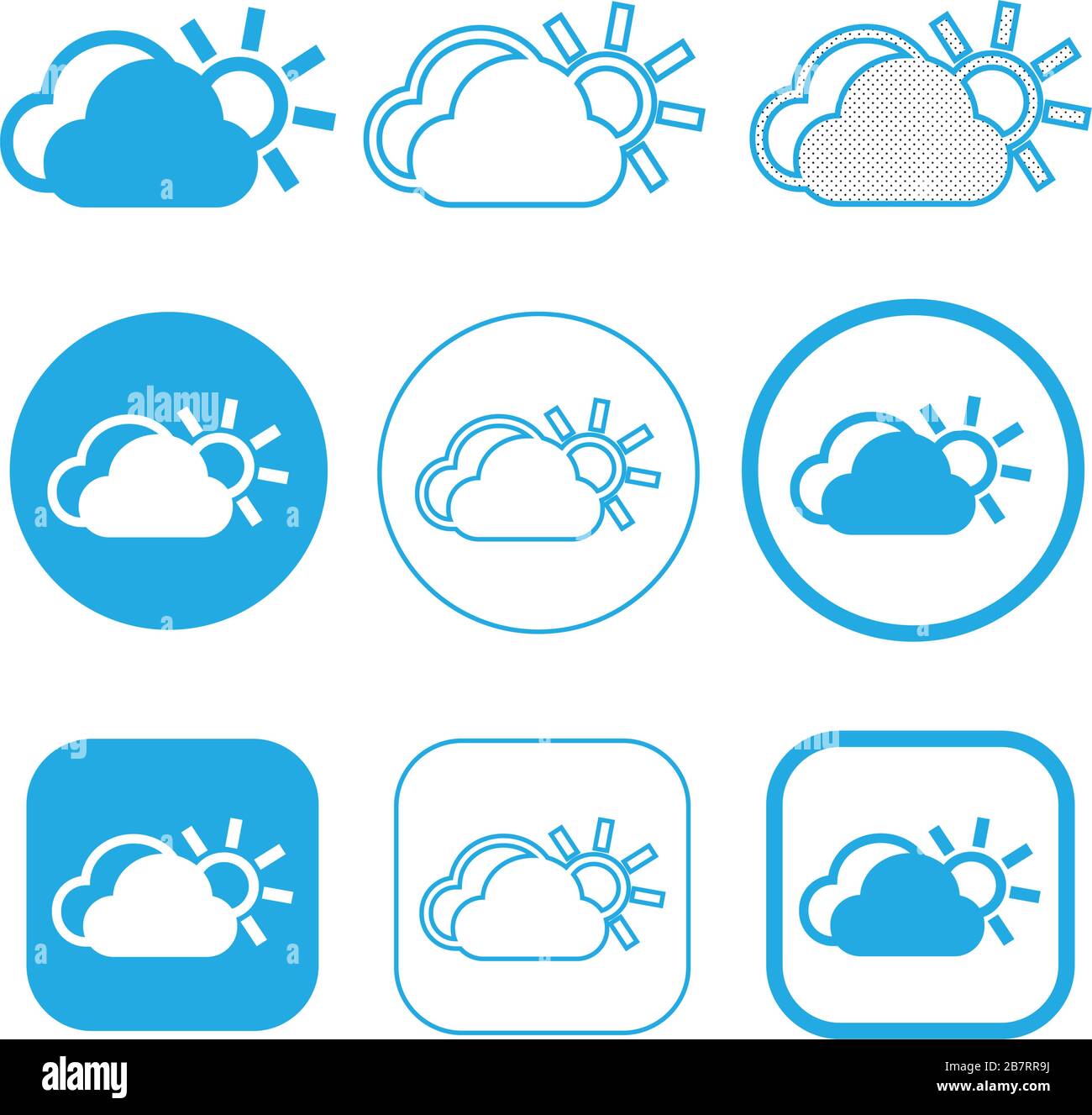 Simple Cloud icon sign symbol Stock Vector