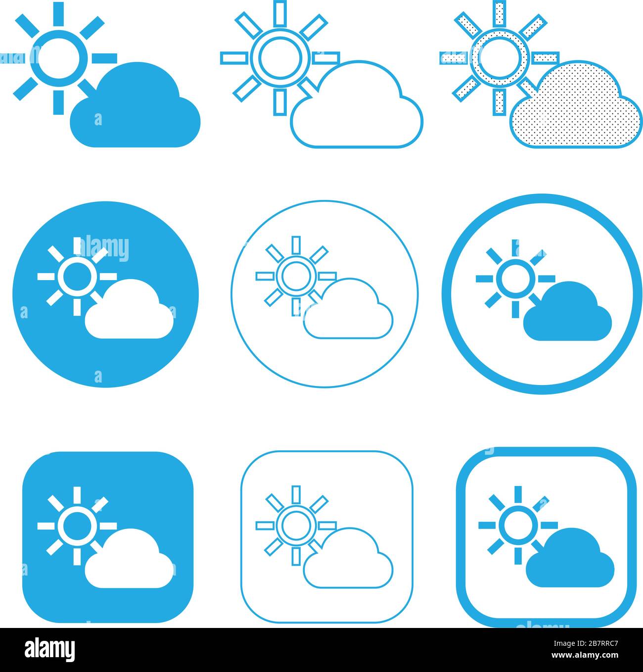 Simple Cloud icon sign symbol Stock Vector
