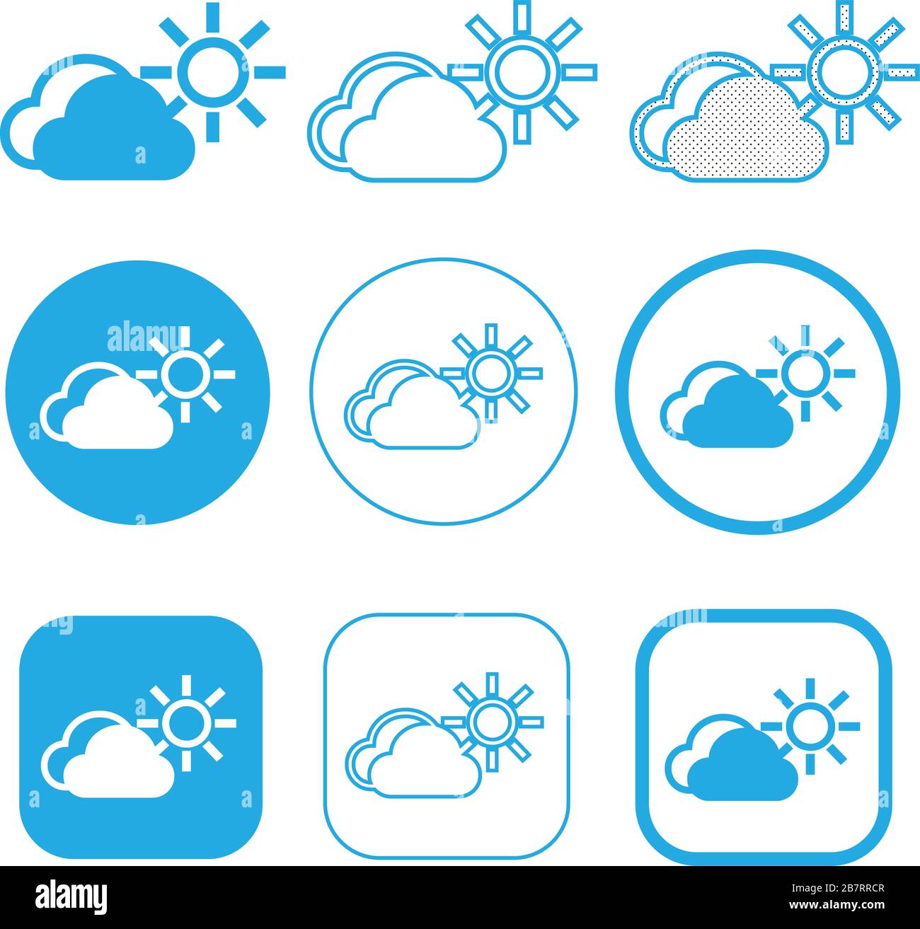Simple Cloud icon sign symbol Stock Vector