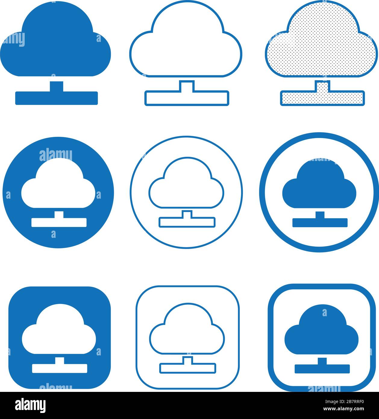 Simple Cloud icon sign for web and app Stock Vector Image & Art - Alamy