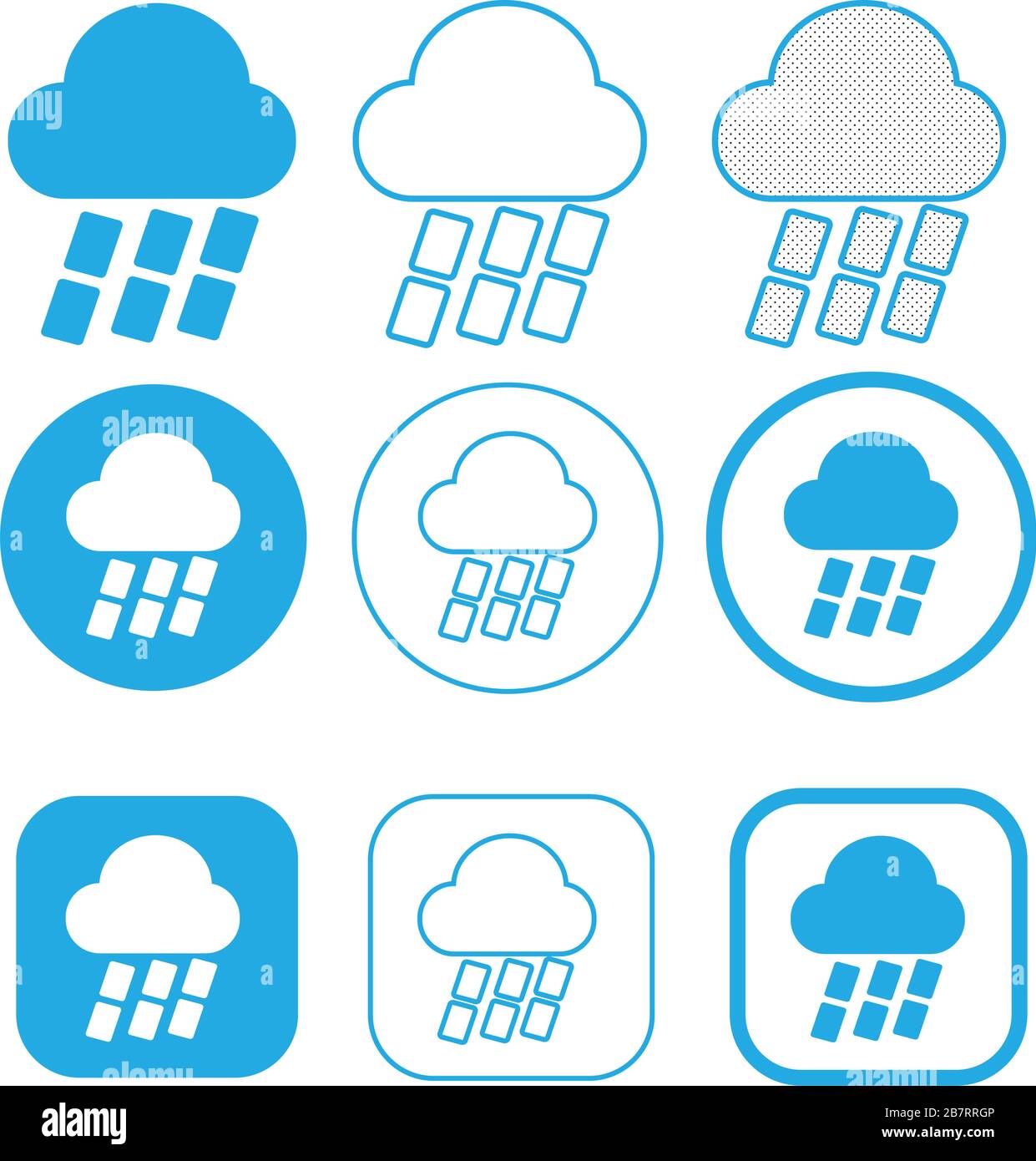 Simple Cloud icon sign symbol Stock Vector