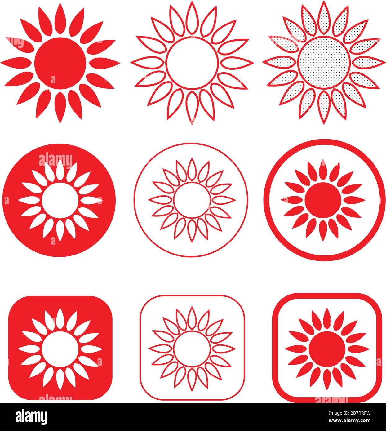 Simple sun Stock Vector Images - Alamy