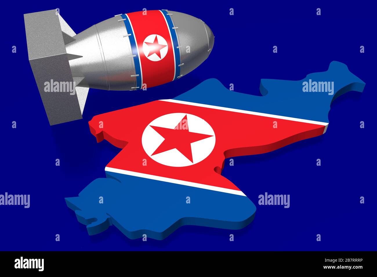 North Korea nuclear bomb Stock Photo