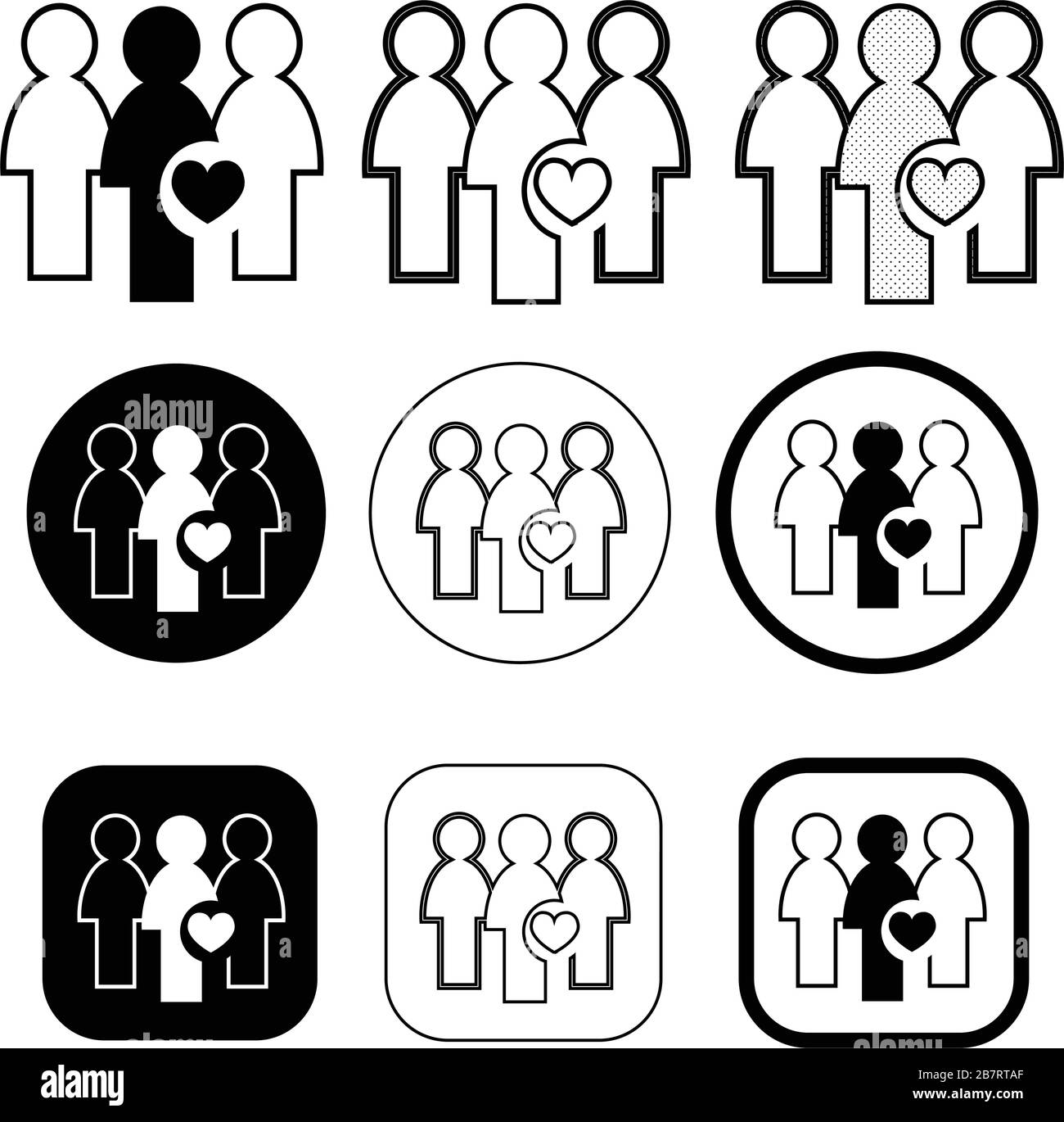 Pictogram people population set hi-res stock photography and images - Alamy