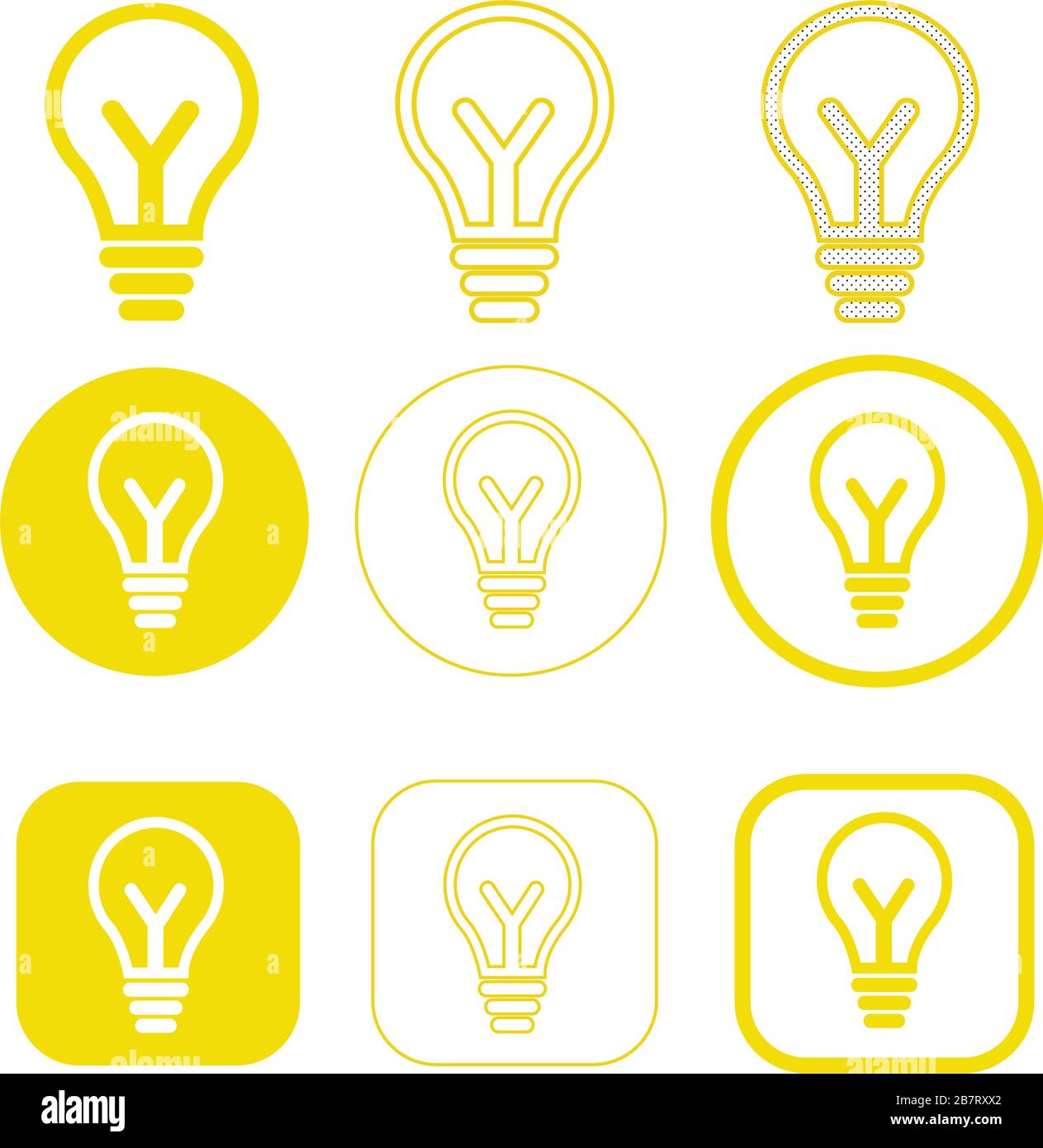 Simple Bulb icon sign design Stock Vector Image & Art - Alamy