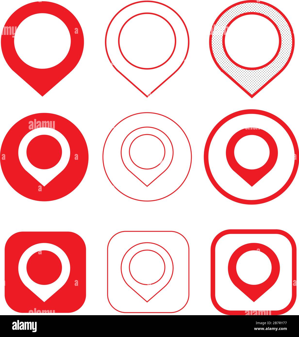 Simple map pointer gps icon sign design Stock Vector Image & Art - Alamy