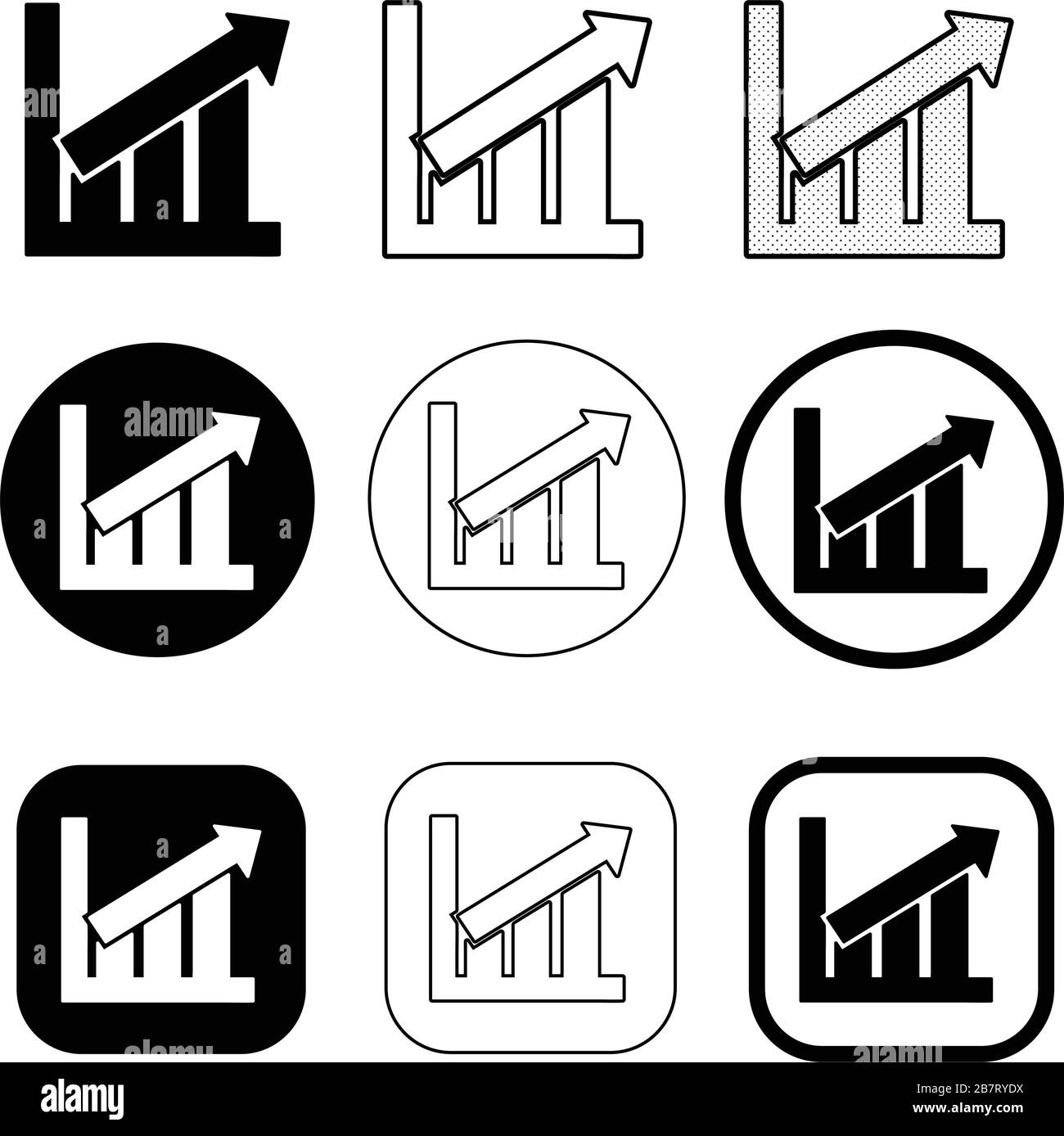 Simple Graph chart icon sign design Stock Vector Image & Art - Alamy