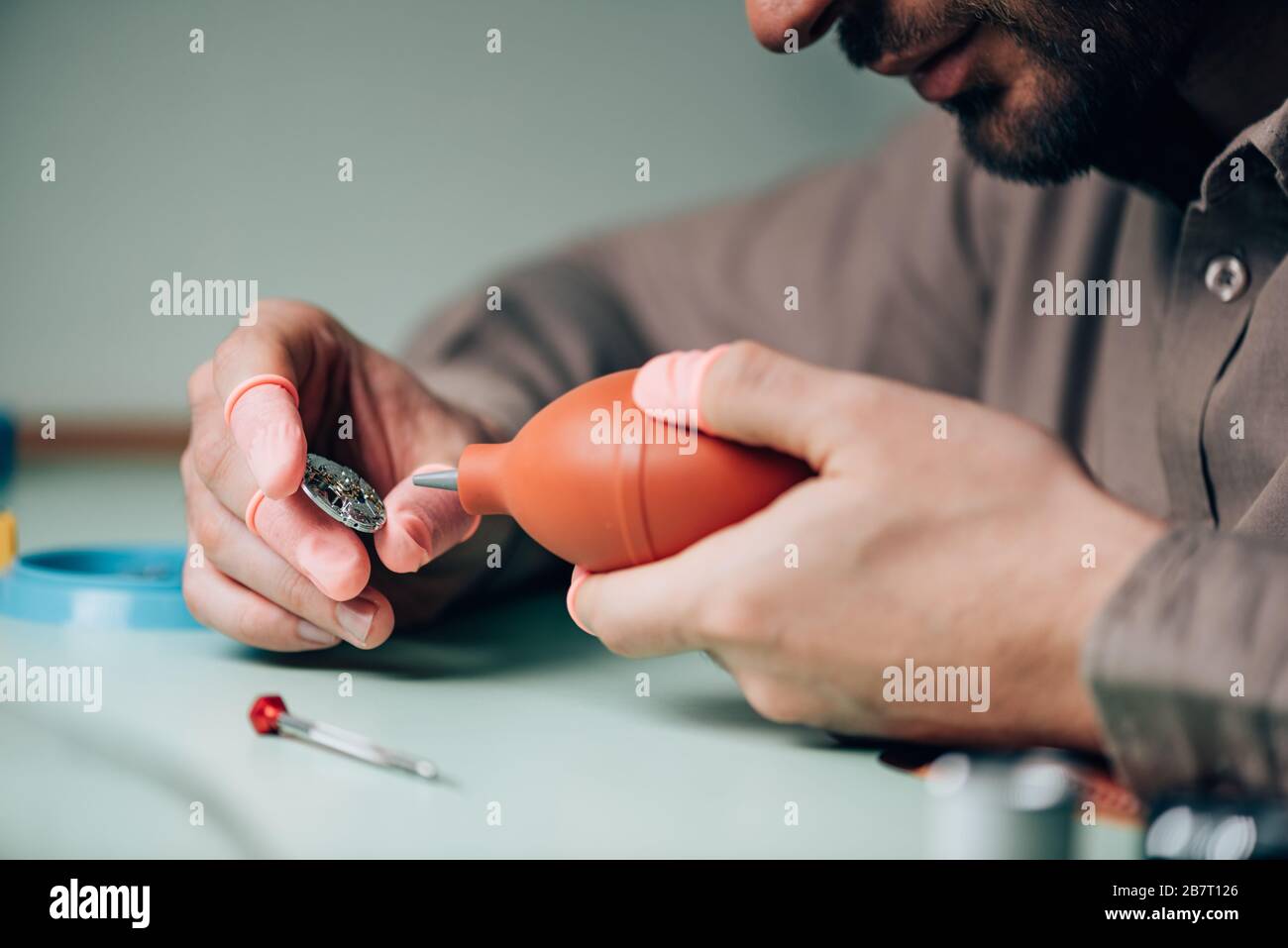 Cleaning gears hi-res stock photography and images - Alamy
