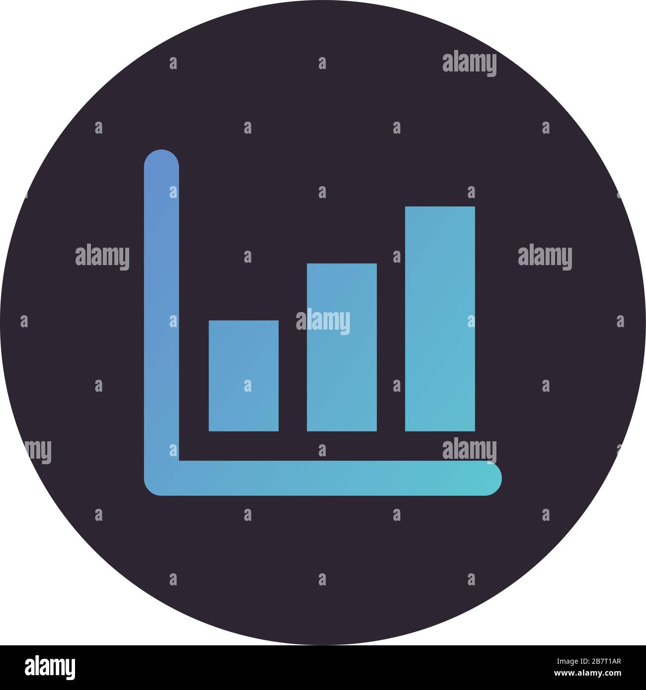 infographic statistics bars with arrow block style icon Stock Vector ...