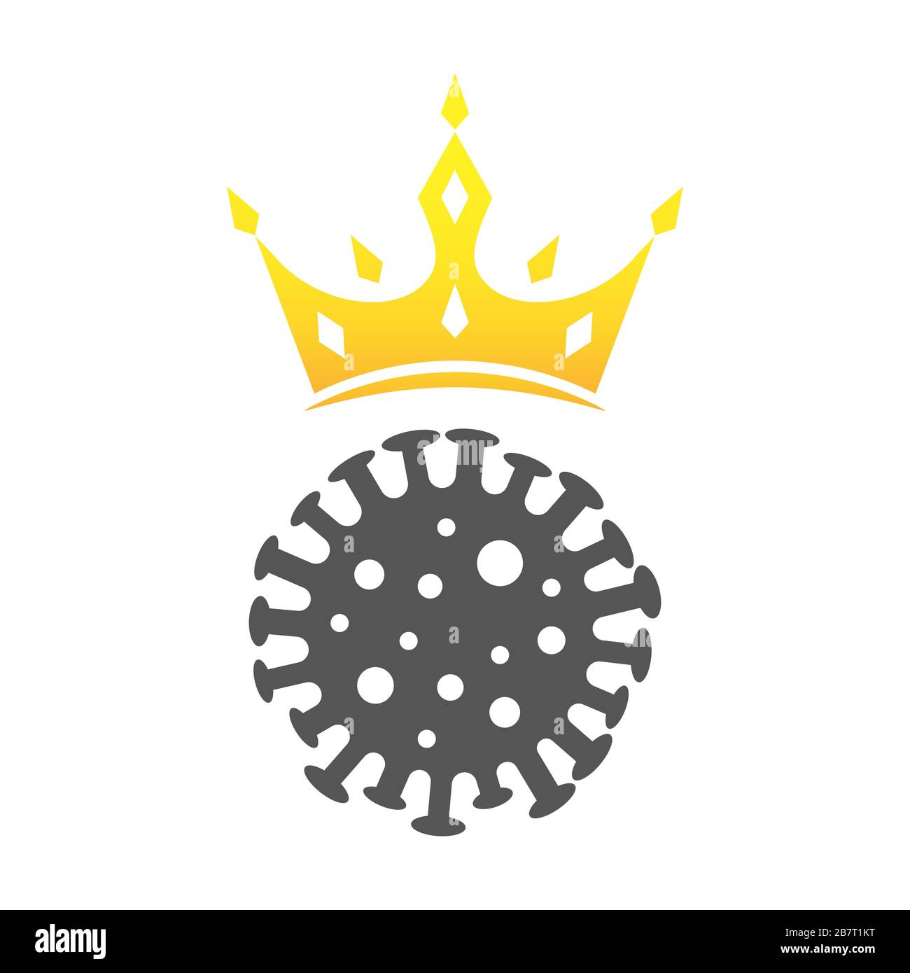 Coronavirus sign. Covin-2019 icon in flat style. EPS 10 Stock Vector