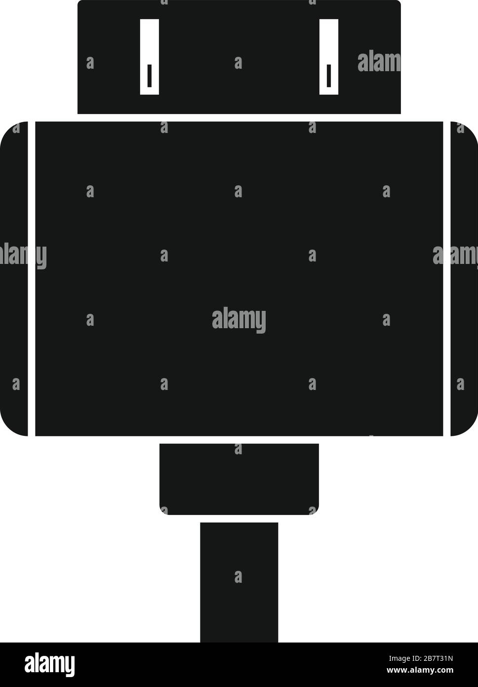 Old tablet adapter icon. Simple illustration of old tablet adapter ...