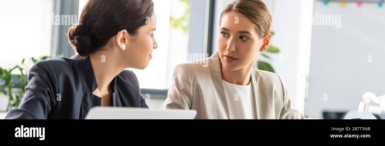Two colleagues in suits talking hi-res stock photography and images - Alamy