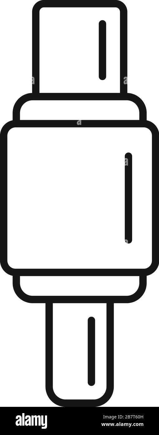 Digital adapter icon. Outline digital adapter vector icon for web