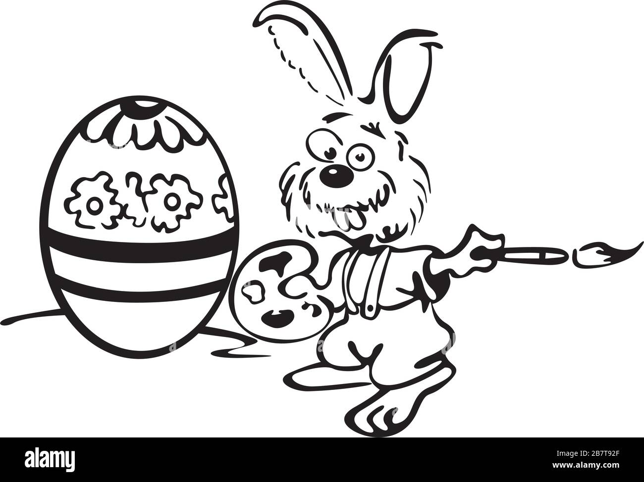 Easter rabbit Stock Vector