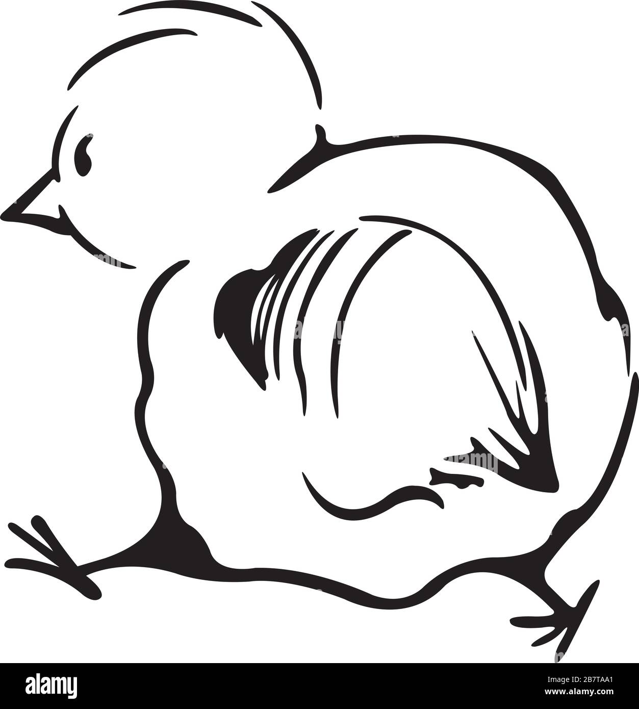 easter chicken Stock Vector