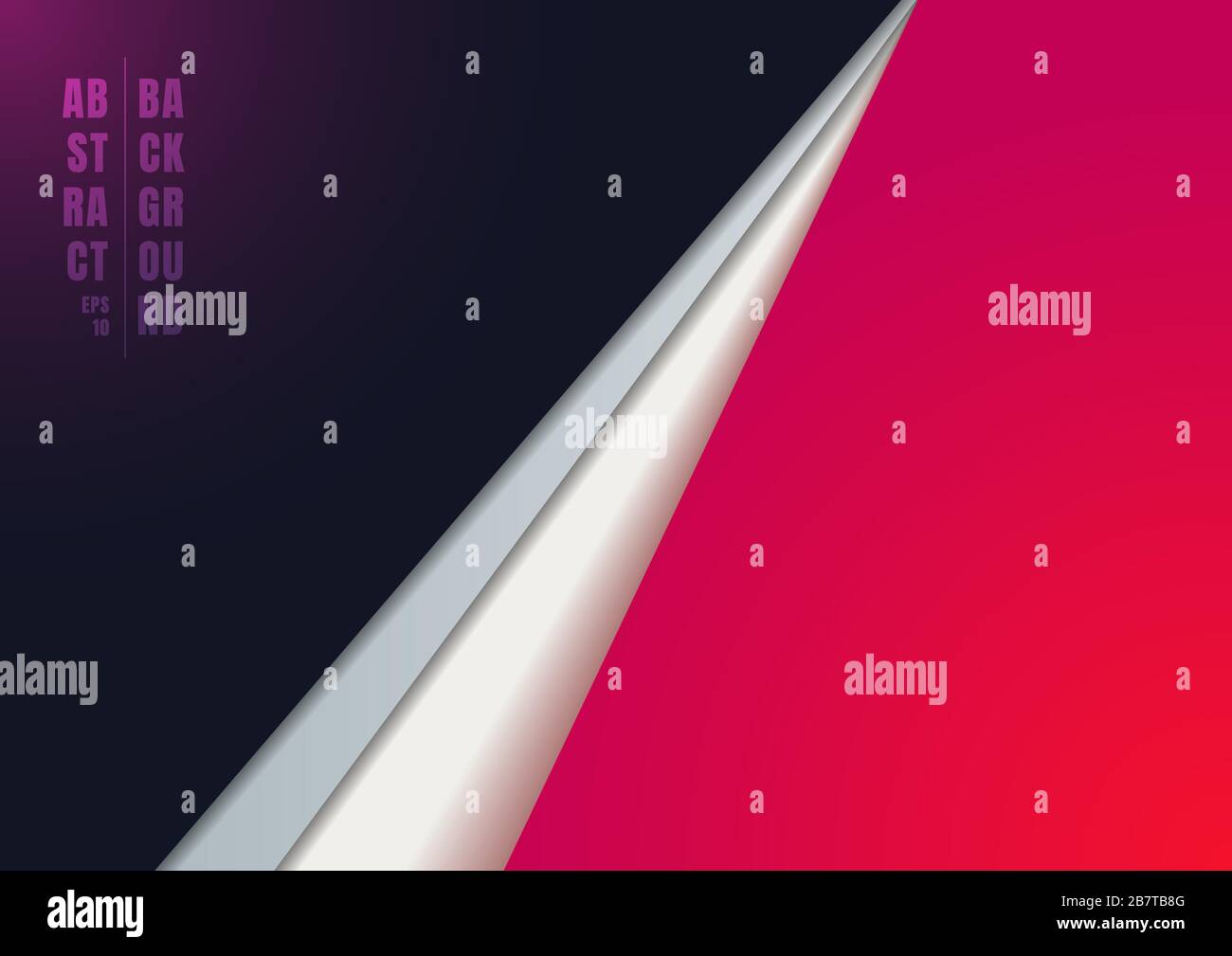Abstract background template geometric triangle blue and red diagonal ...