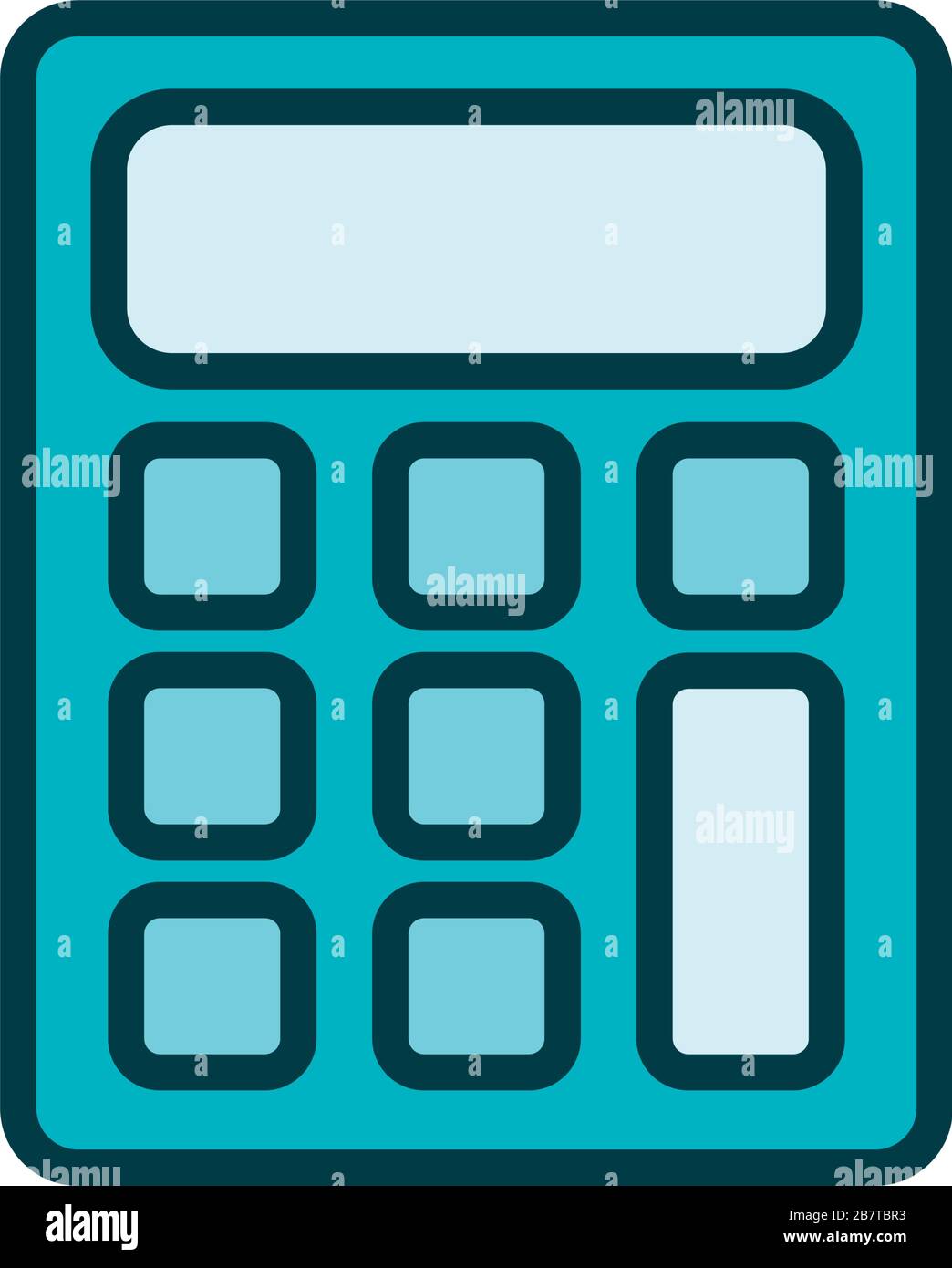 calculator math line style icon Stock Vector Image & Art - Alamy