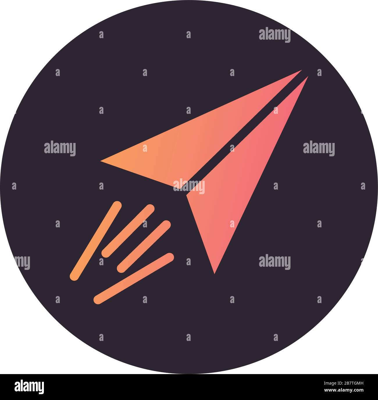 paper air plane block style icon Stock Vector Image & Art - Alamy