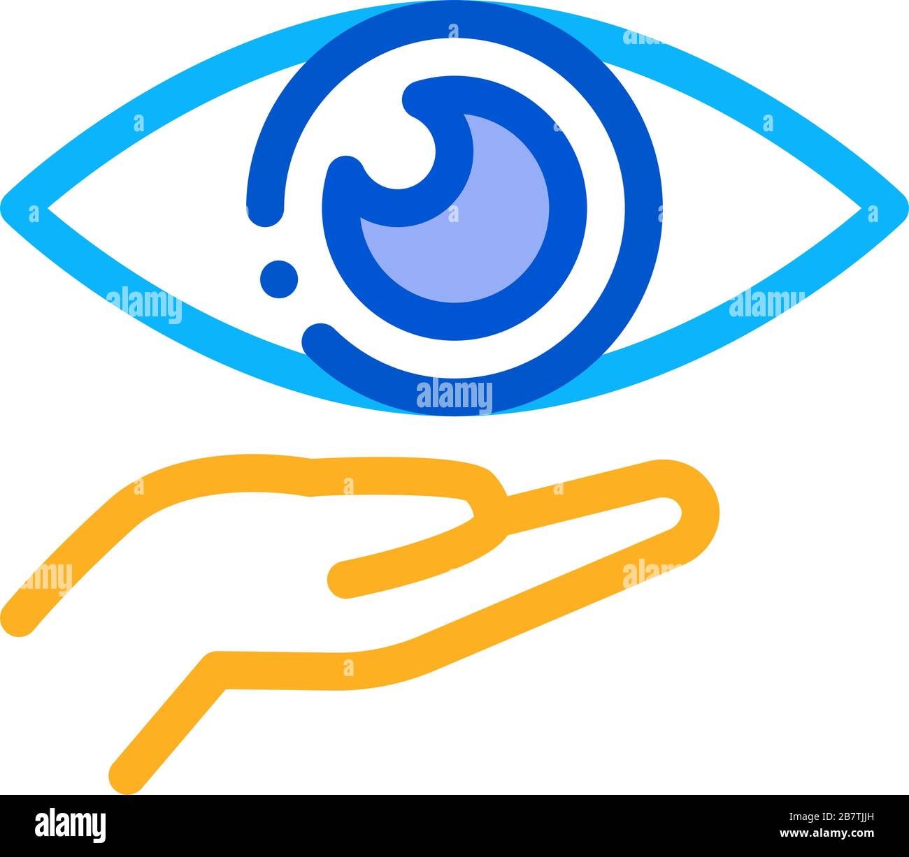 Vision Support Icon Vector Outline Illustration Stock Vector Image ...