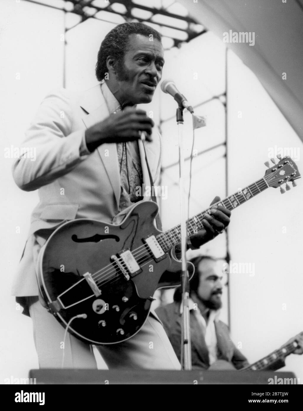 Black rock and roll singer chuck berry hires stock photography and