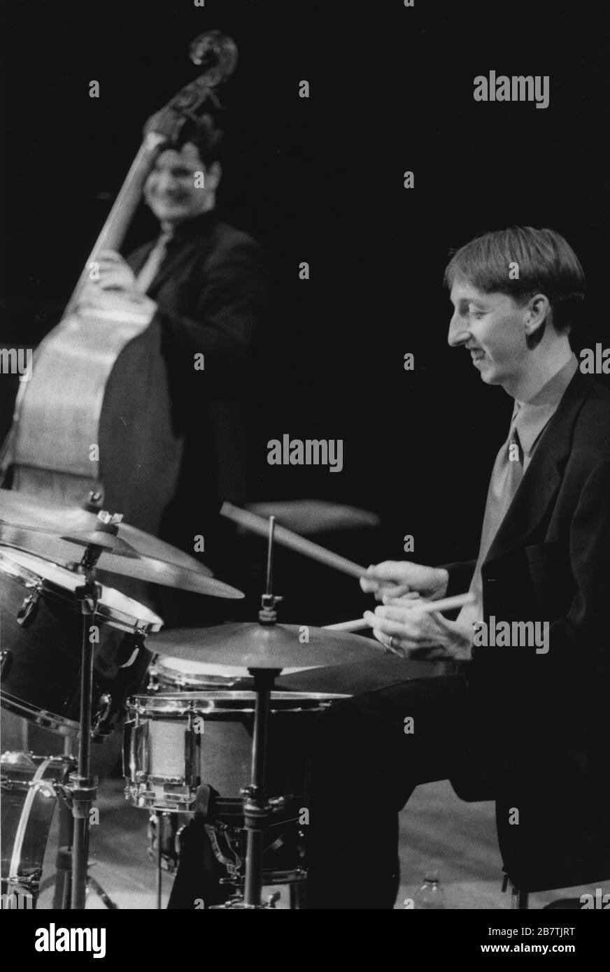 Steve Brown, Malcolm Creese, Brecon Jazz Festival, Powys, Wales, 2000. Stock Photo