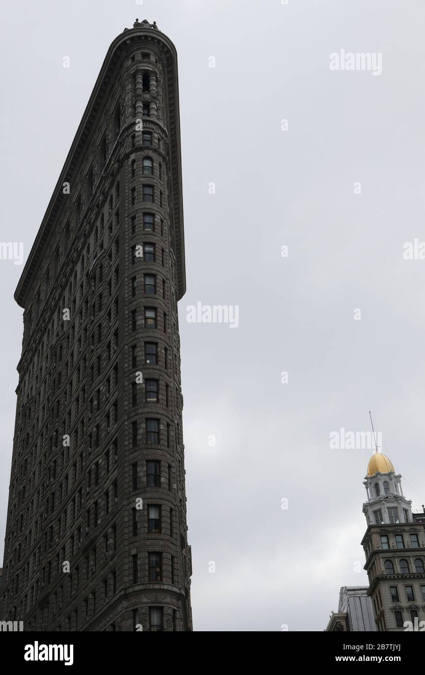 Flatiron Building, Manhattan, New York City. Low angle view Stock Photo