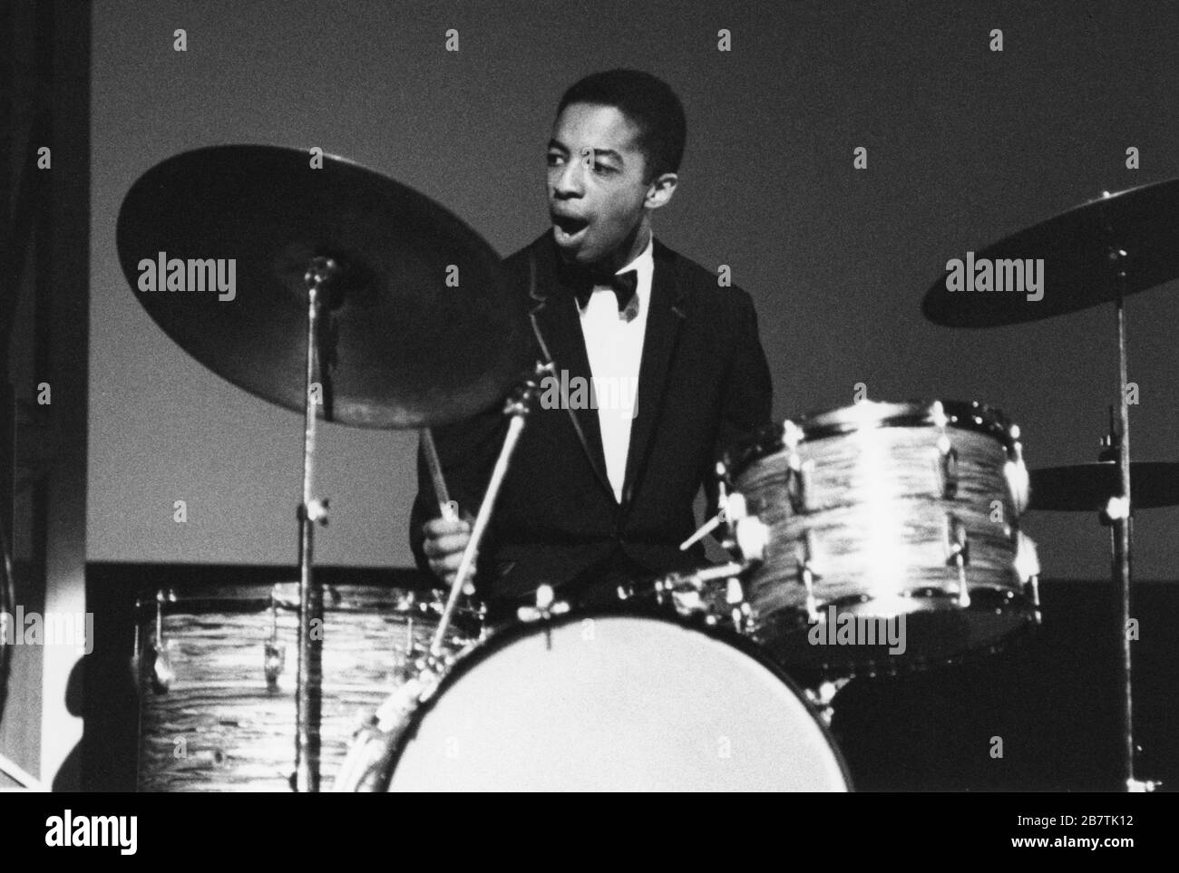 Tony Williams, Newport Jazz Festival, Hammersmith, London, 1967. Stock Photo