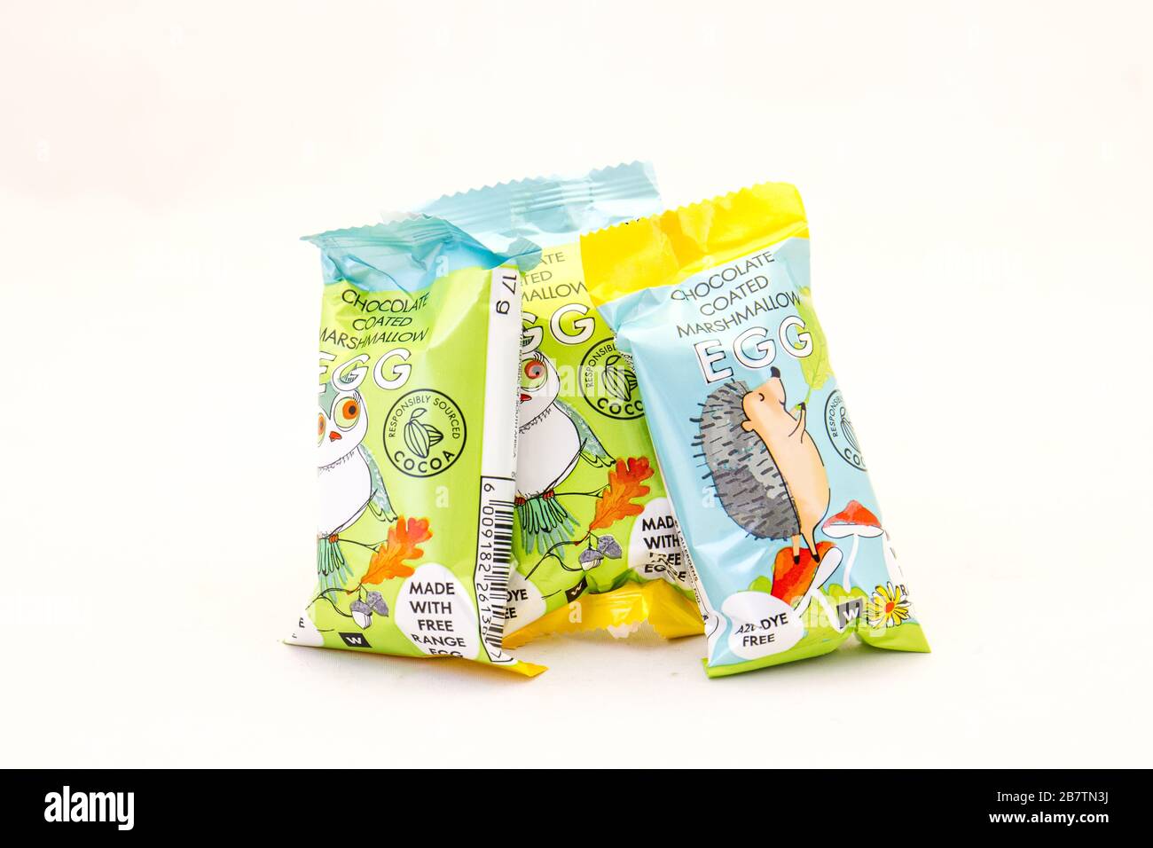 Alberton, South Africa three Woolworths chocolate coated marshmallow