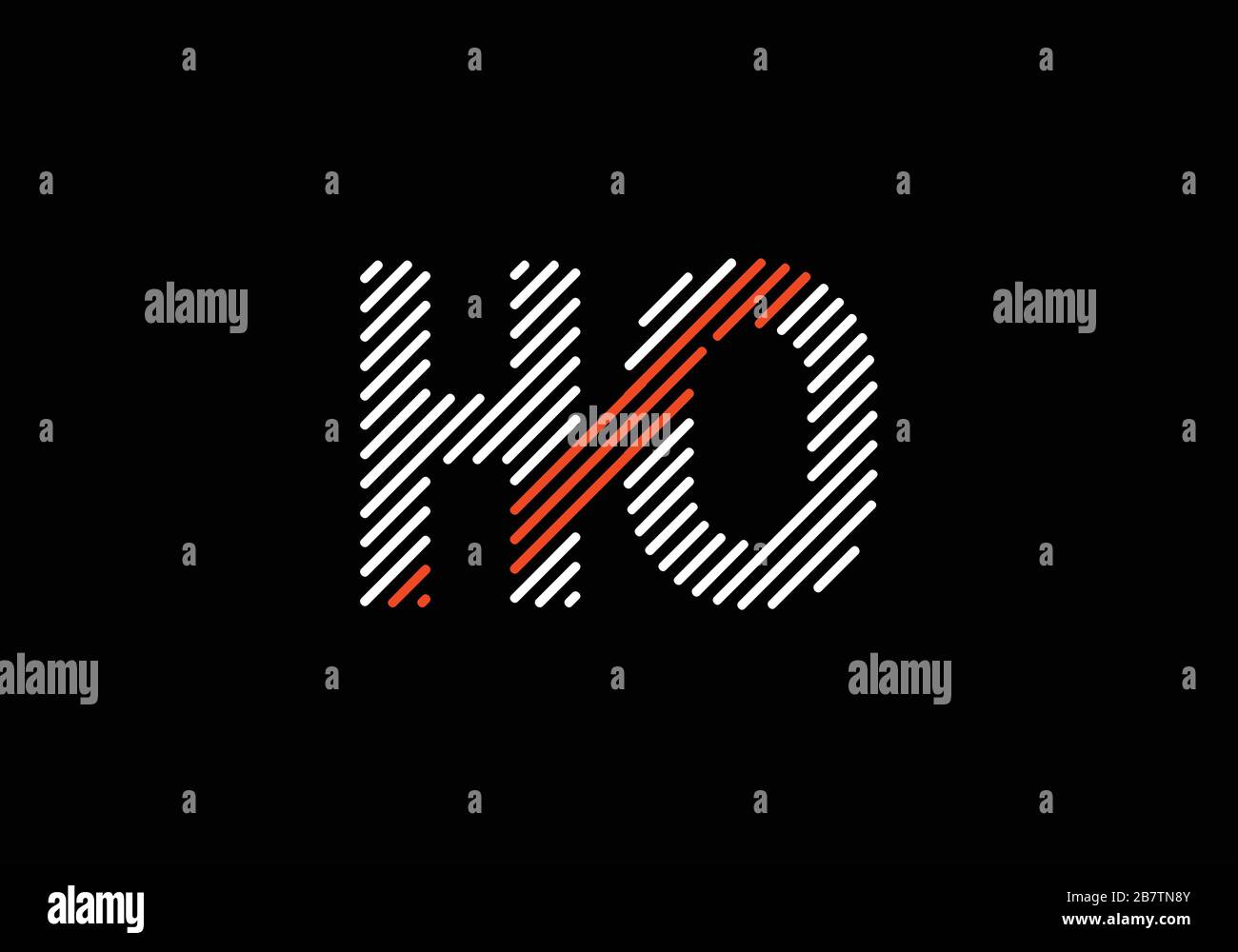 Line art Initial Letter Logo design vector template, Graphic Alphabet ...