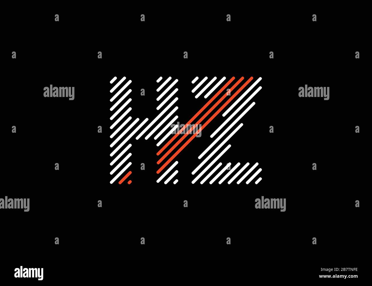 Line art Initial Letter Logo design vector template, Graphic Alphabet ...