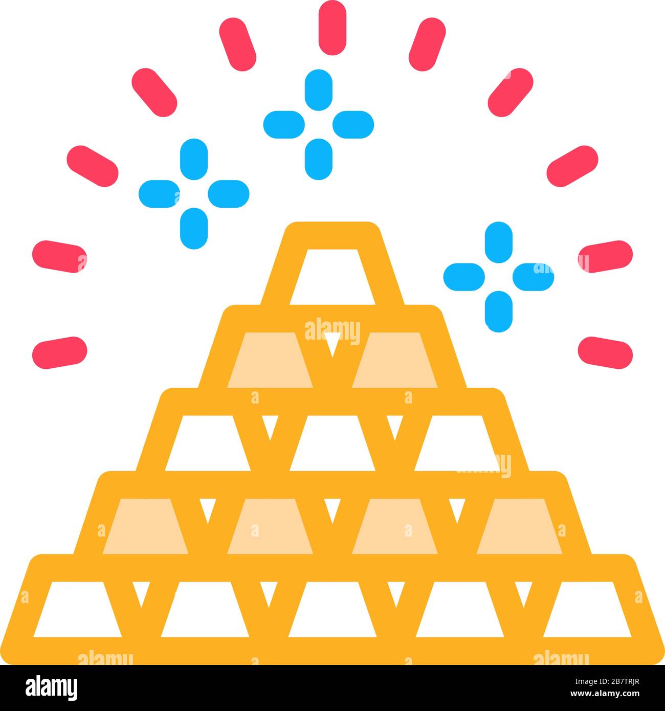 Sacred Pyramid Icon Vector Outline Illustration Stock Vector