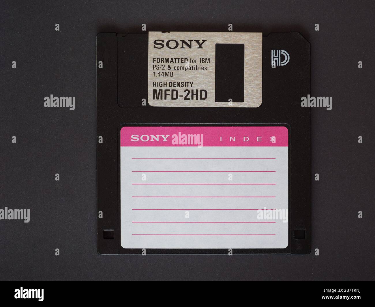 TOKYO, JAPAN - CIRCA MARCH 2020: Sony magnetic diskette for personal computer data storage Stock Photo