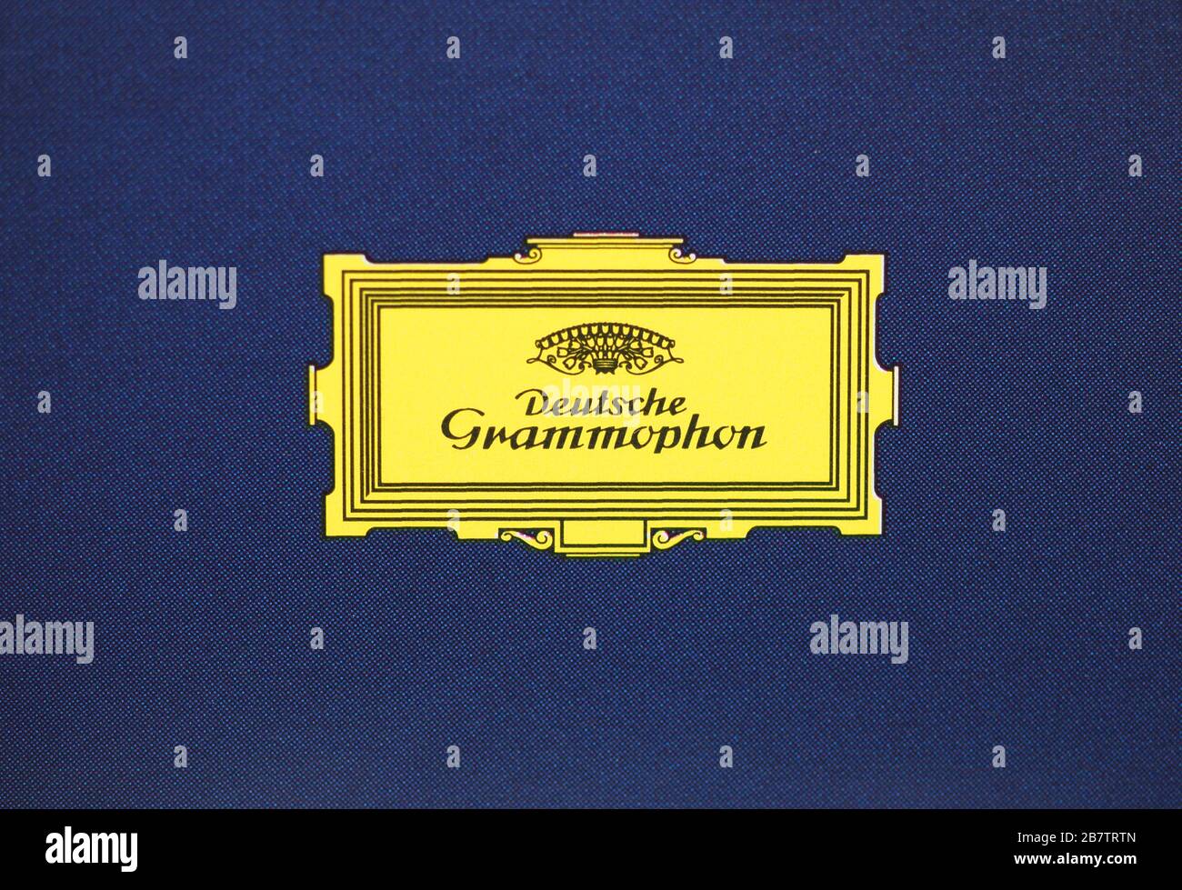 Gramophone Label BERLIN, GERMANY - CIRCA MARCH 2020: Deutsche Grammophon sign on ...