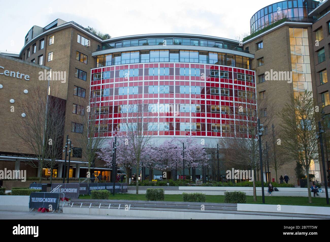 BBC Television Centre, General View GV, Wood Lane, West London. Stock Photo
