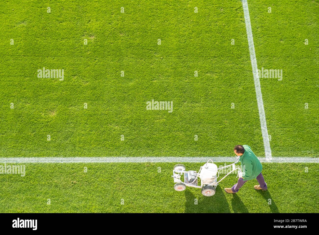 Football pitch paint hires stock photography and images Alamy