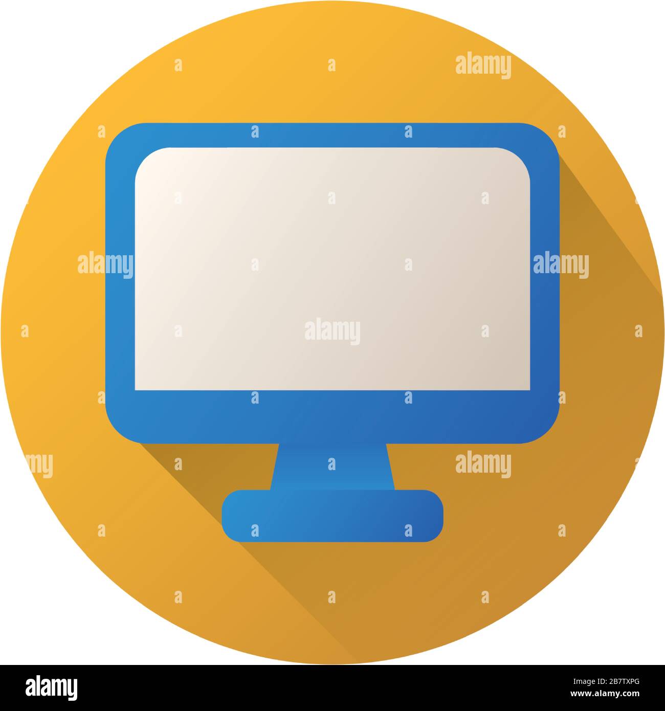 desktop computer display block style icon Stock Vector Image & Art - Alamy