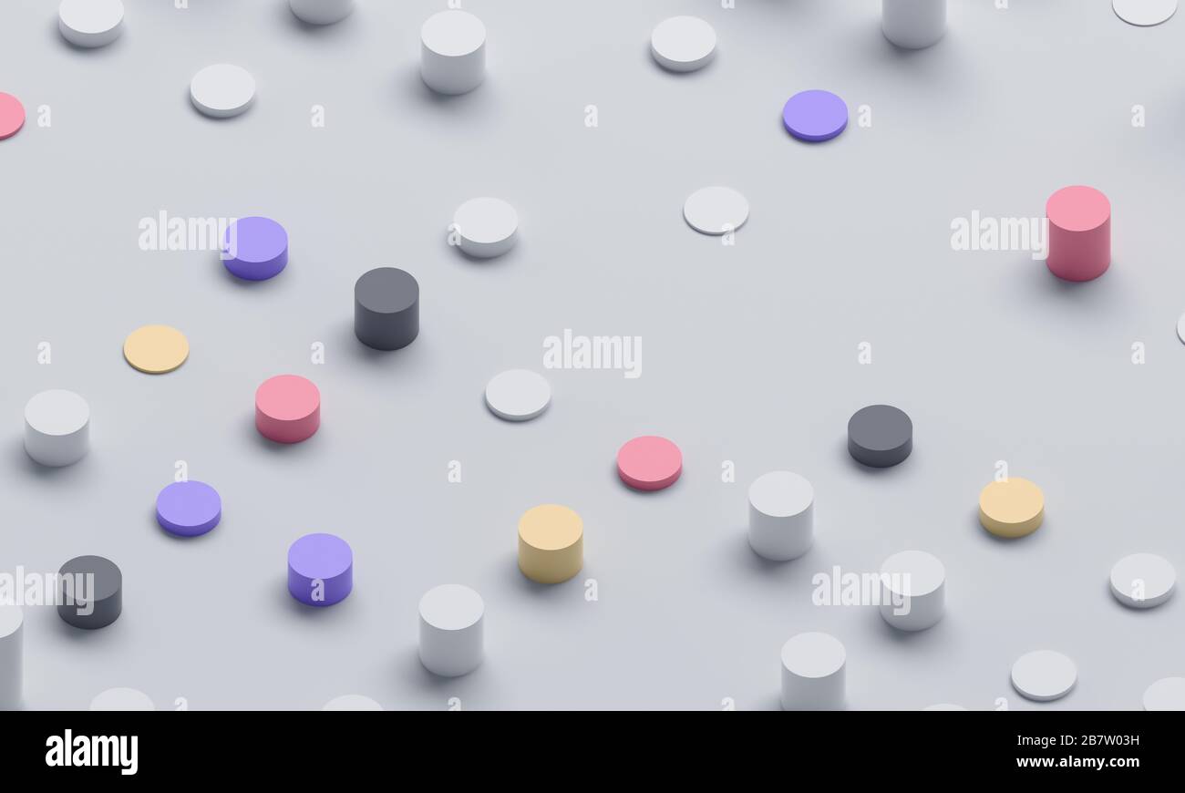 Abstract 3d render, modern background design with geometric shapes ...
