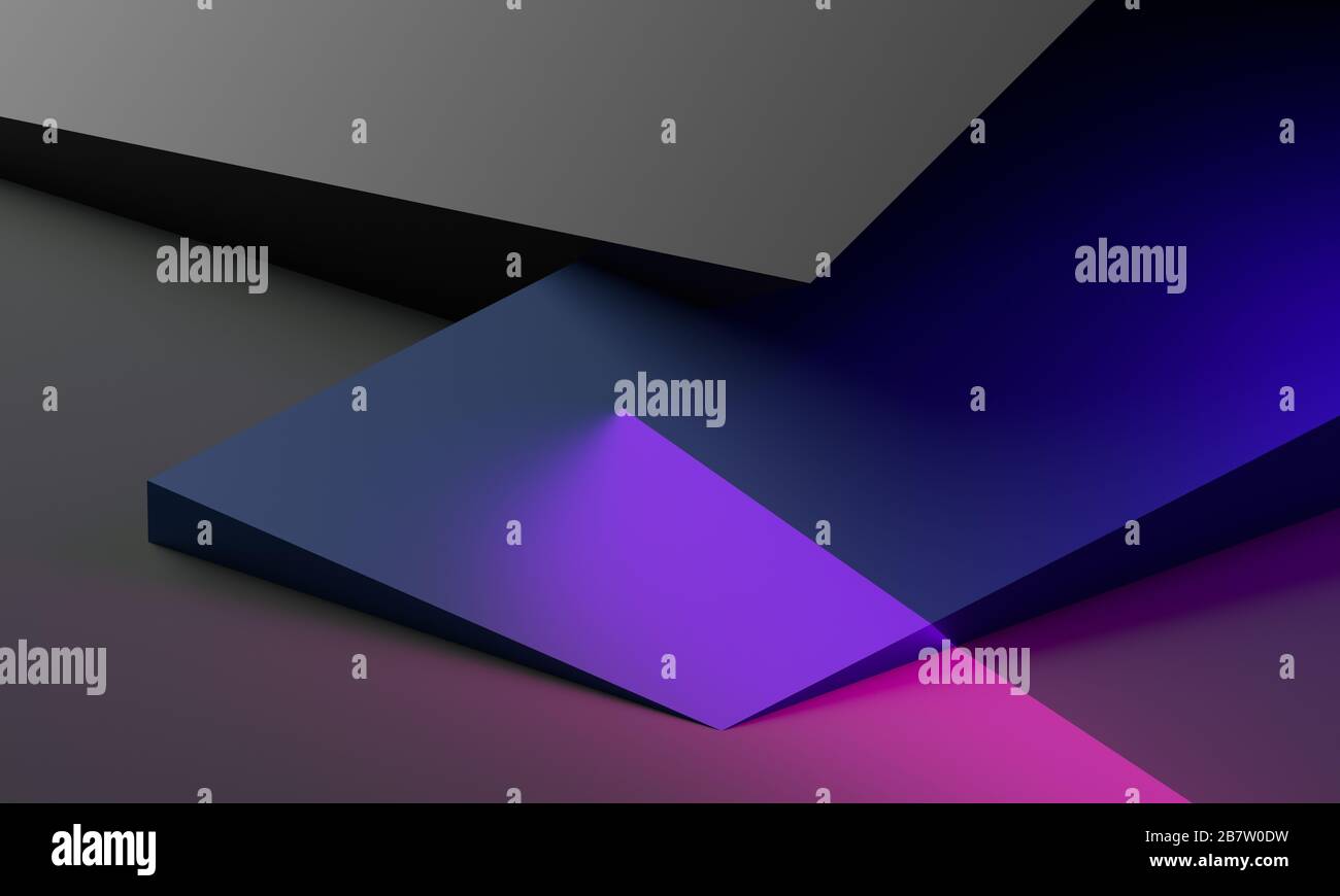 Abstract 3d render, modern background design with geometric shapes ...