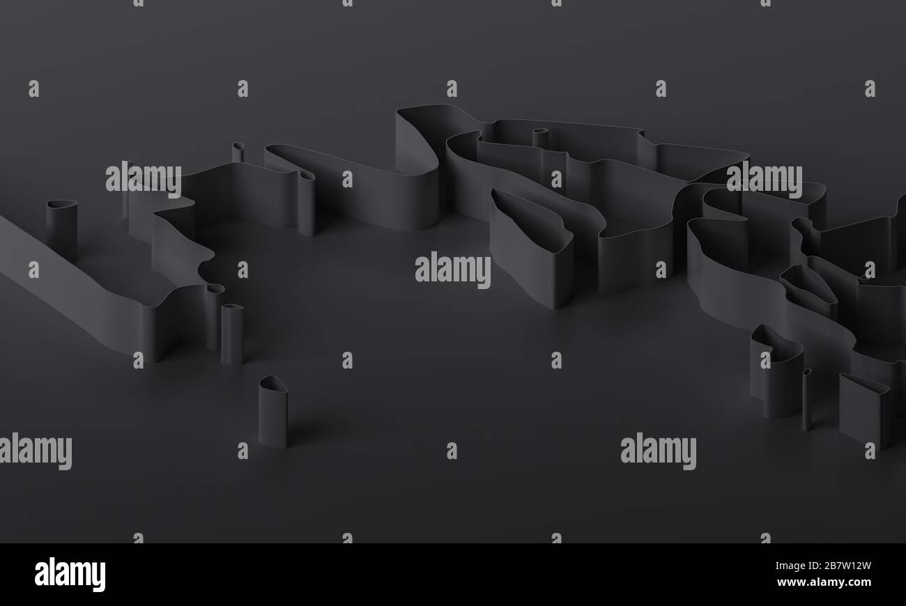 Abstract 3d render, background design, modern illustration Stock Photo ...