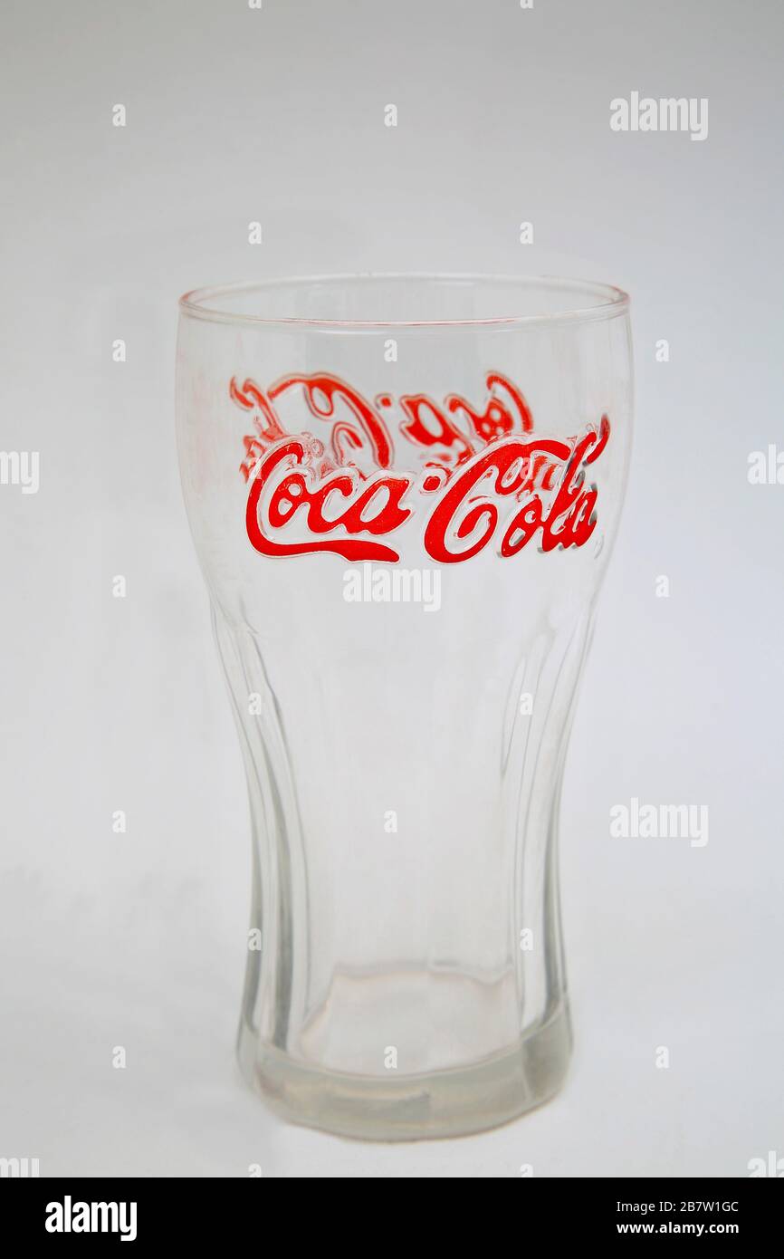Vintage Coca Cola Glass Stock Photo - Alamy