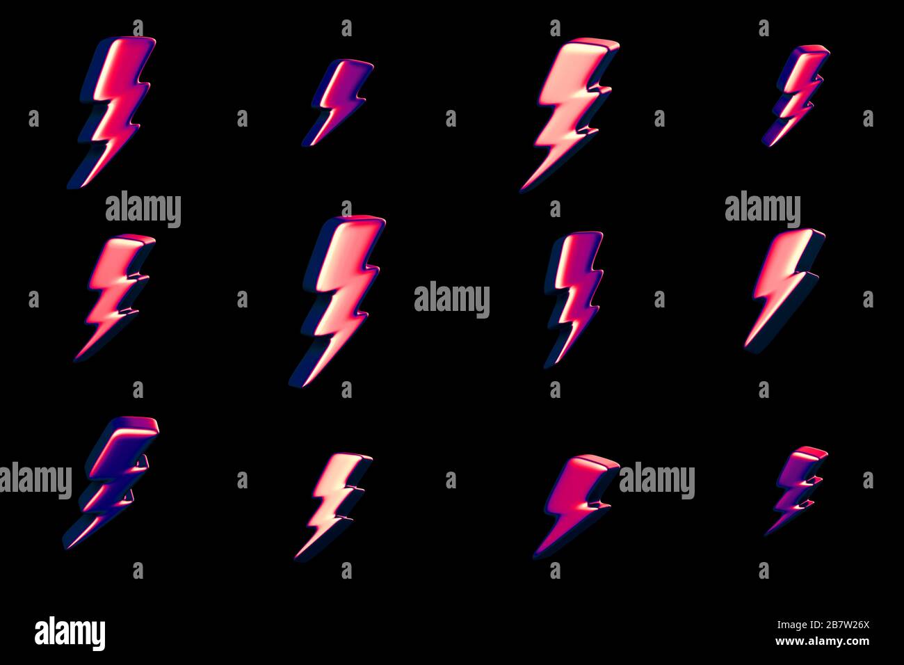 Cartoon lightning bolt symbol hi-res stock photography and images - Alamy