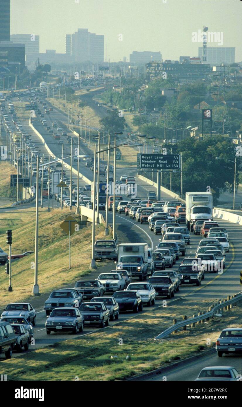 Dallas Texas USA:  Traffic jam on expressway near downtown. ©Bob Daemmrich Stock Photo