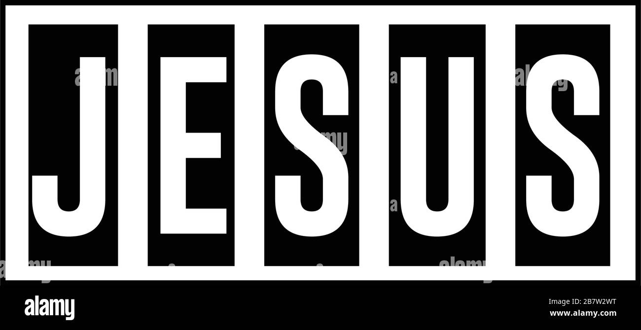Jesus name text design, typography for print or use as poster, card ...