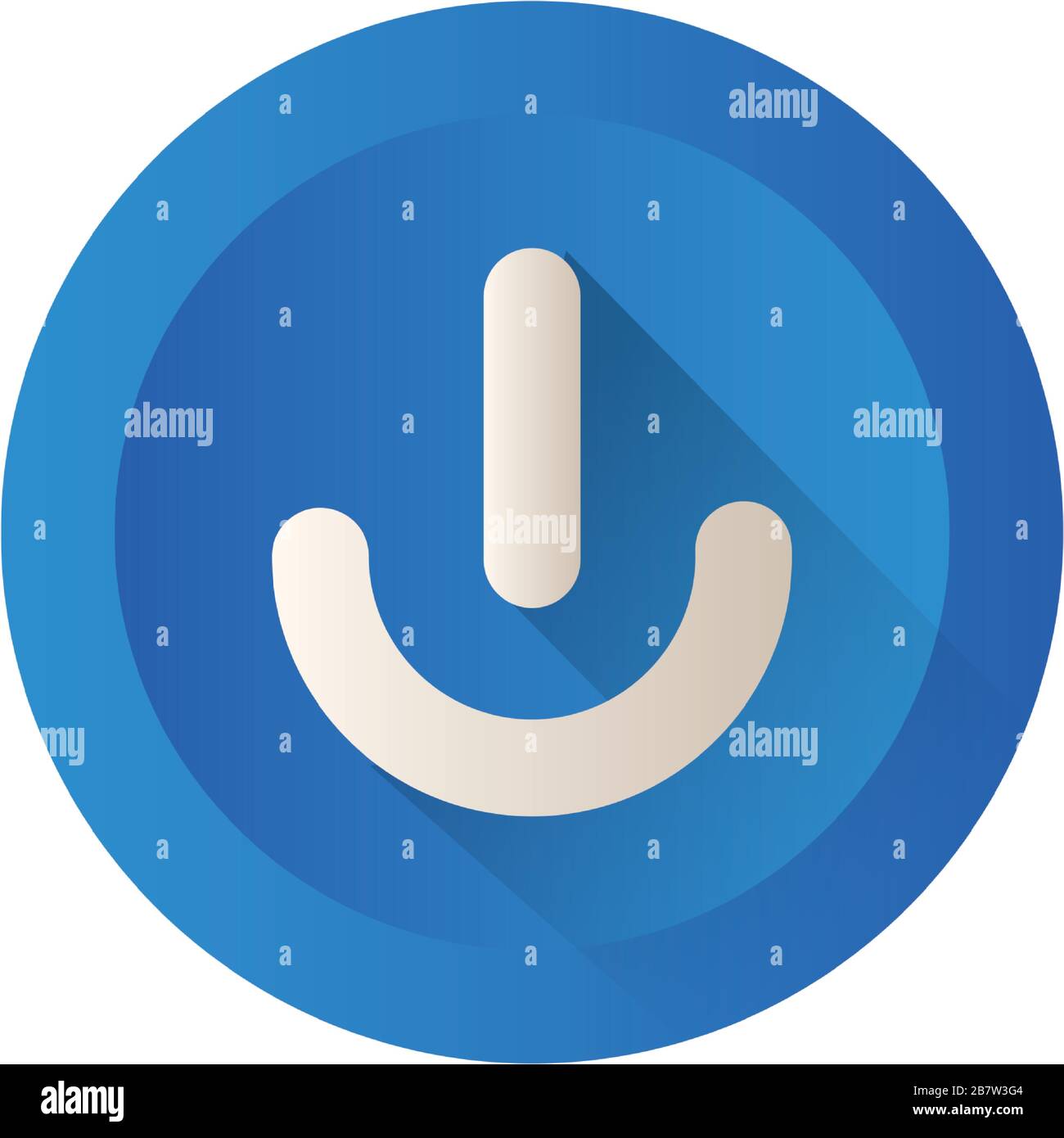 power button block style icon Stock Vector Image & Art - Alamy