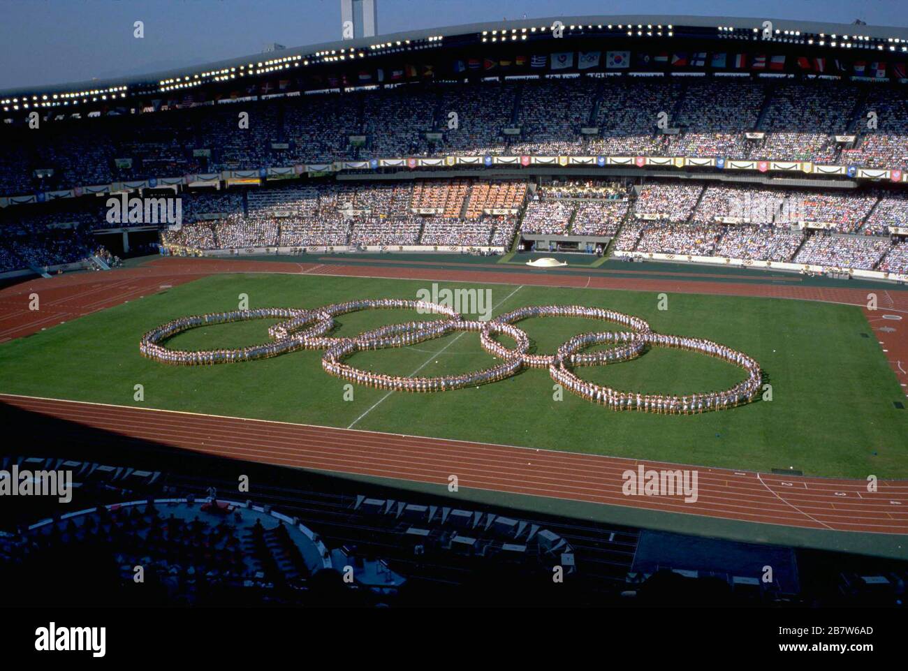 Opening ceremony of 1988 olympic games hires stock photography and
