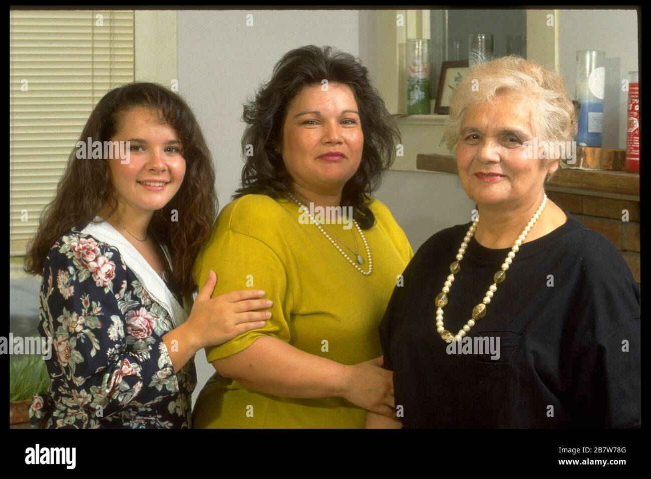 Austin Texas USAL Three generations of Texas women pose for family picture. ©Bob Daemmrich Stock Photo