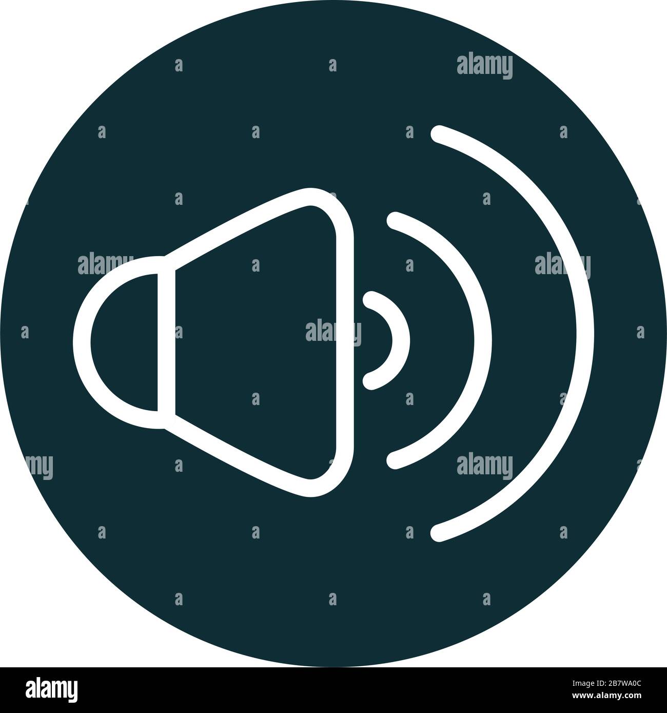 volume audio sound block style icon vector illustration Stock Vector ...