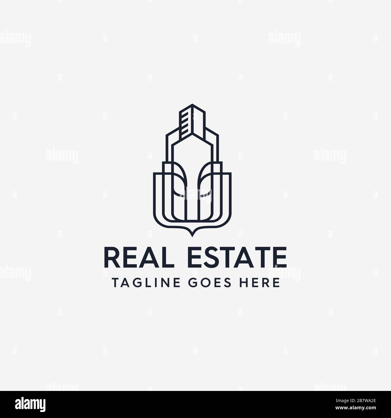 Luxury real estate logo hi-res stock photography and images - Alamy