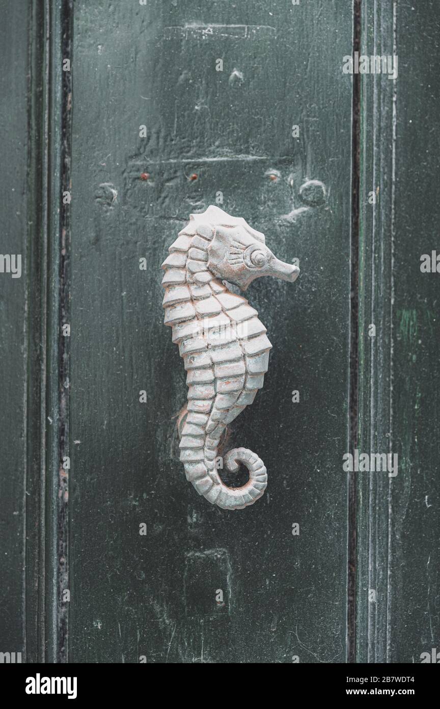 Door knob spotted in Valletta, Malta Stock Photo Alamy